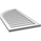 Ekena Millwork Quarter Round Top Left Surface Mount PVC Gable Vent w/ 2"W x 1-1/2"P Brickmould Frame, 20"W x 40"H GVPQL20X4002SN - alternate 3